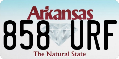 AR license plate 858URF