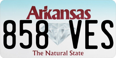 AR license plate 858VES