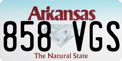 AR license plate 858VGS
