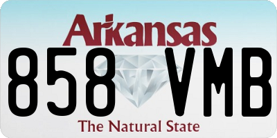 AR license plate 858VMB
