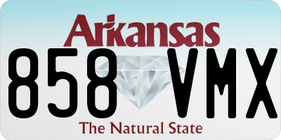 AR license plate 858VMX