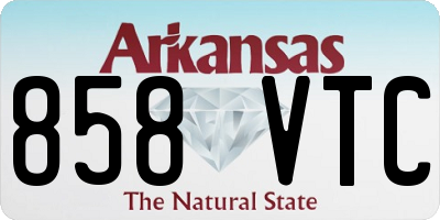 AR license plate 858VTC