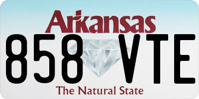 AR license plate 858VTE