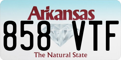 AR license plate 858VTF