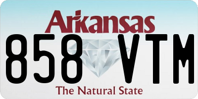 AR license plate 858VTM