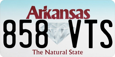 AR license plate 858VTS