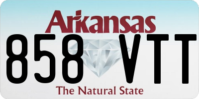 AR license plate 858VTT