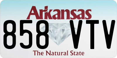 AR license plate 858VTV