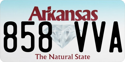AR license plate 858VVA