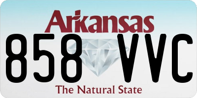 AR license plate 858VVC