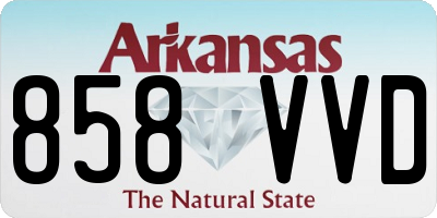 AR license plate 858VVD