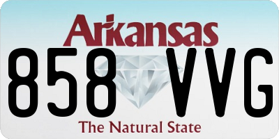 AR license plate 858VVG