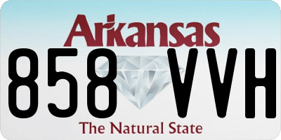 AR license plate 858VVH