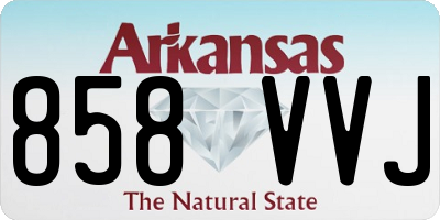AR license plate 858VVJ