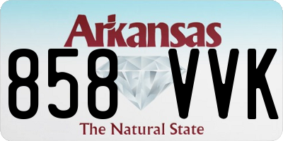 AR license plate 858VVK