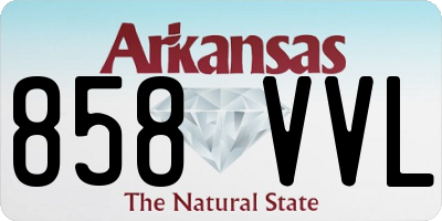 AR license plate 858VVL