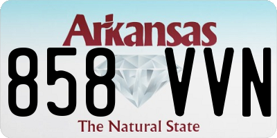 AR license plate 858VVN