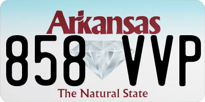 AR license plate 858VVP