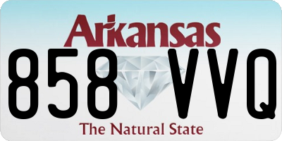 AR license plate 858VVQ