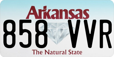 AR license plate 858VVR