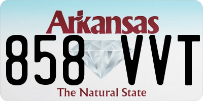 AR license plate 858VVT