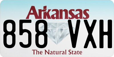 AR license plate 858VXH