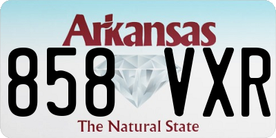 AR license plate 858VXR