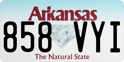 AR license plate 858VYI
