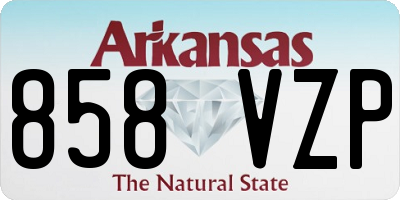 AR license plate 858VZP