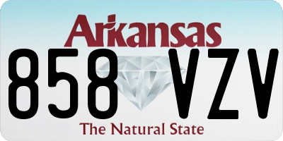 AR license plate 858VZV