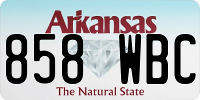 AR license plate 858WBC