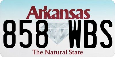 AR license plate 858WBS