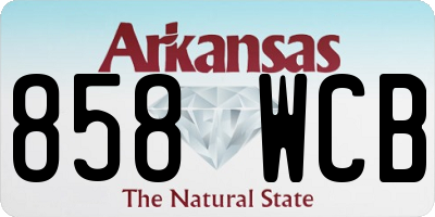 AR license plate 858WCB
