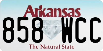 AR license plate 858WCC
