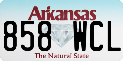 AR license plate 858WCL