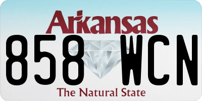 AR license plate 858WCN