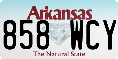 AR license plate 858WCY