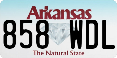 AR license plate 858WDL