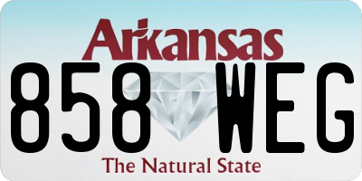 AR license plate 858WEG