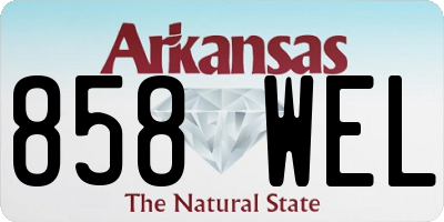 AR license plate 858WEL
