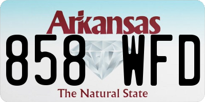 AR license plate 858WFD