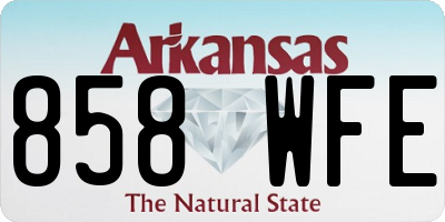 AR license plate 858WFE