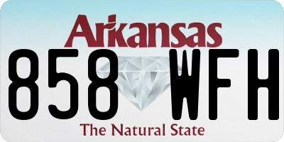 AR license plate 858WFH