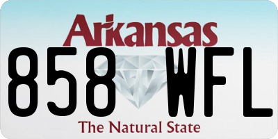 AR license plate 858WFL