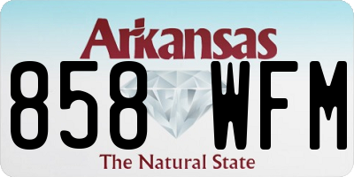 AR license plate 858WFM