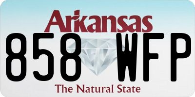 AR license plate 858WFP