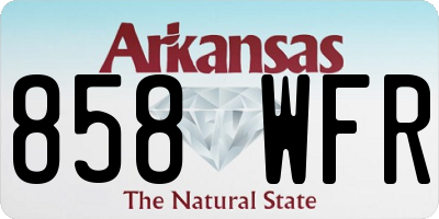 AR license plate 858WFR