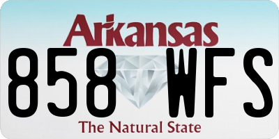 AR license plate 858WFS