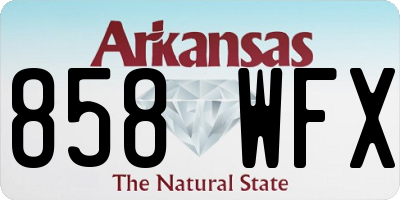 AR license plate 858WFX