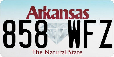 AR license plate 858WFZ